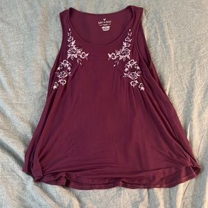 American eagle maroon tank top size XL